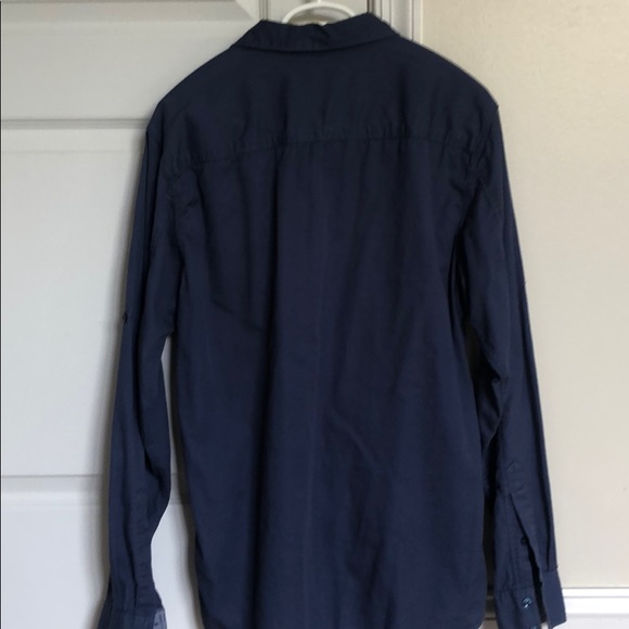 Ben Sherman blue cotton button down - Picture 3 of 5